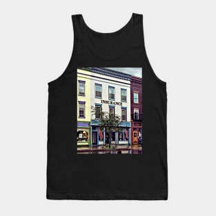 Owego NY - Rainy Evening on Front Street Tank Top